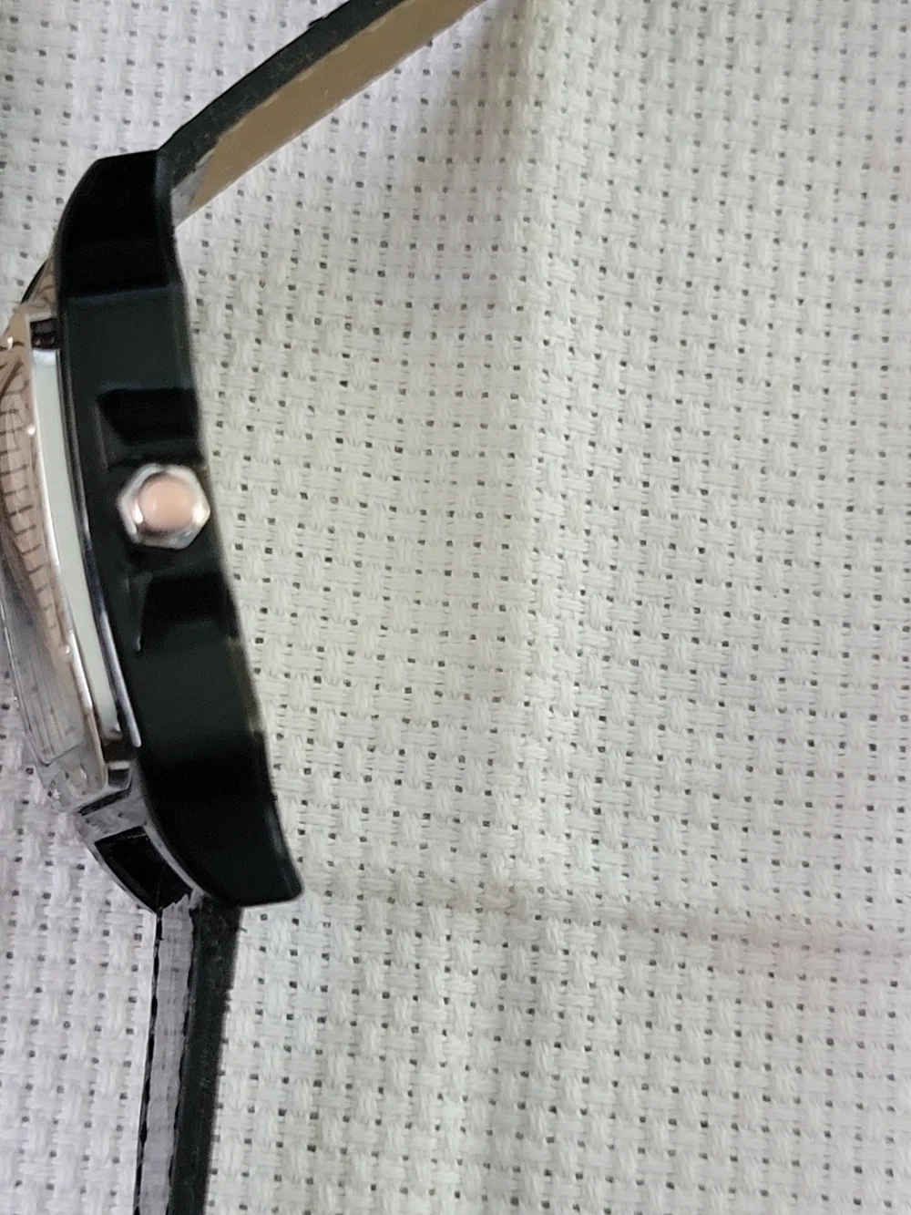 Mary Kay Black Strap Square Analog Watch with White Dial